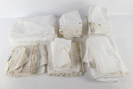 Lot of Linen: Lot of Linen. Including Embroidered Pieces. Including Tablecloths, Napkins and Runners. All invoices must be paid within 24 hours of the sale. We offer multiple shipping options please read the shippi