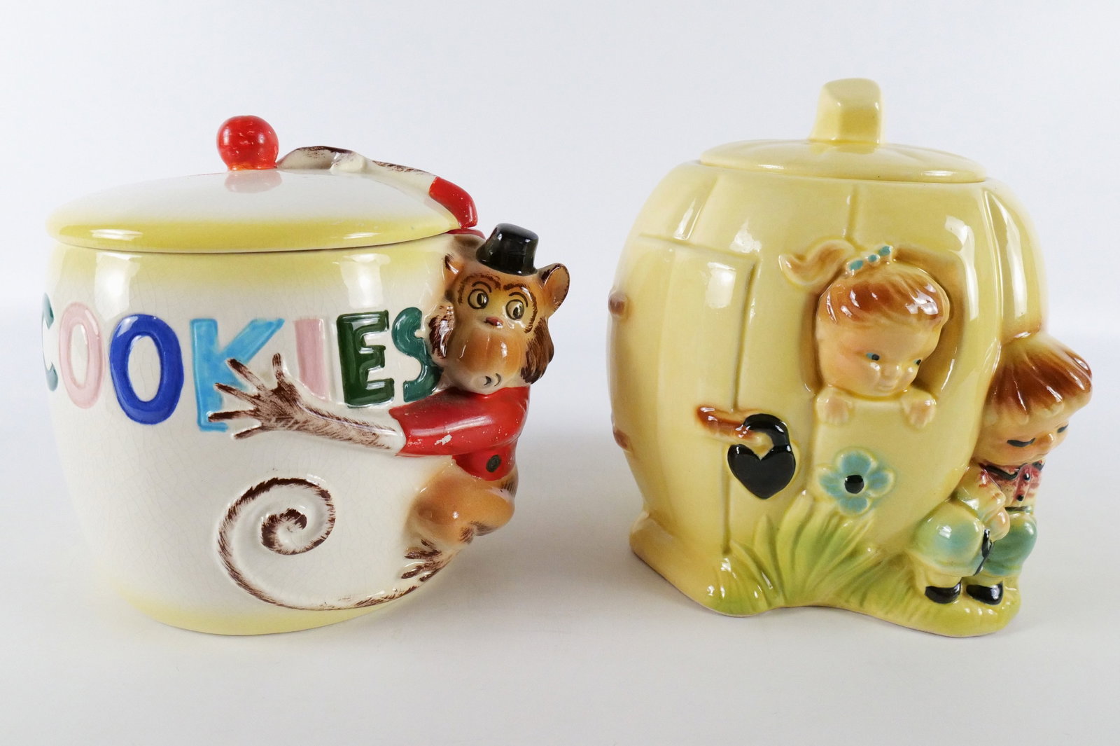 Lot of 2 Vintage Ceramic Cookie Jars (1 of 19)