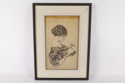 Vintage Pen and Ink Drawing