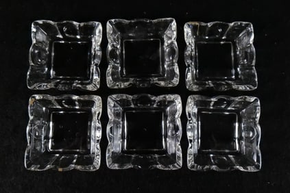 Lot of 6 Heisey Glass Salt Cellars