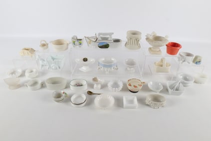 Lot of 30+ Mixed Salt Cellars and Master Open Salts