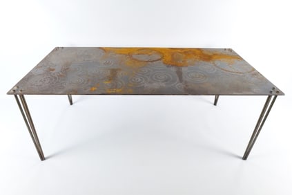 Mid Century Modern Wrought Iron Coffee Table/Plant Stand