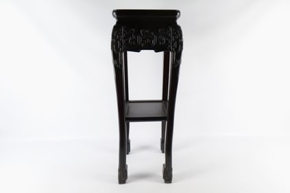 Antique Oriental Teak Wood Plant Stand