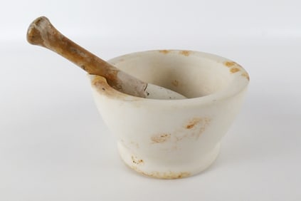 Antique Wedgwood Stoneware Mortar and Pestle