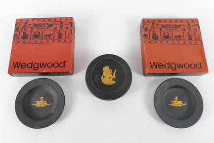 Lot of Wedgwood Egyptian Black Basalt Jasperware