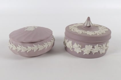 Lot of 2 Wedgwood Lilac Jasperware Pieces
