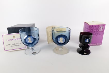 Lot of 3 Wedgwood Glass Pieces