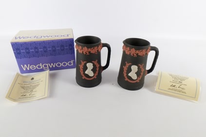 Pair of Wedgwood Royal Wedding Collection 1981 Jugs