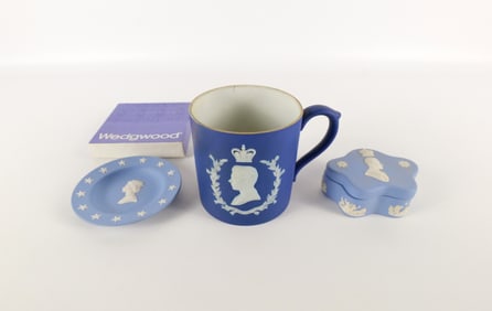 Lot of 3 Wedgwood Jasperware Commemorative Pieces