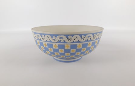 Wedgwood Jasperware Tri-Color Museum Series Dice Pattern Bowl