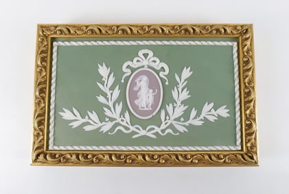 Antique Wedgwood Tricolor Jasperware Plaque