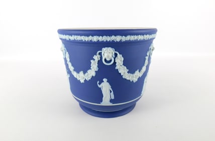 Wedgwood Cobalt Blue Jasperware Jardiniere