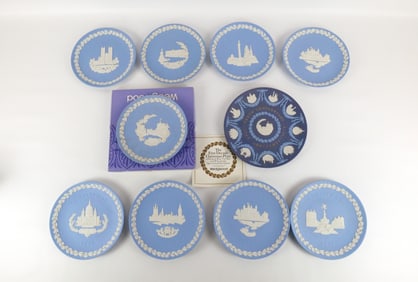 Lot of 10 Wedgwood Christmas Plates