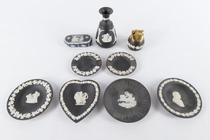 Lot of Wedgwood Black Basalt Jasperware Pieces