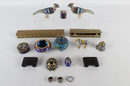 Lot of Cloisonné Pieces