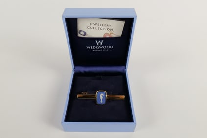 Wedgwood Men's Gold Plated Seahorse Tie Bar/Clip