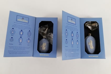 Lot of 2 Vintage Wedgwood Perfume Bottles