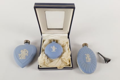 Lot of 3 Wedgwood Perfume Bottles