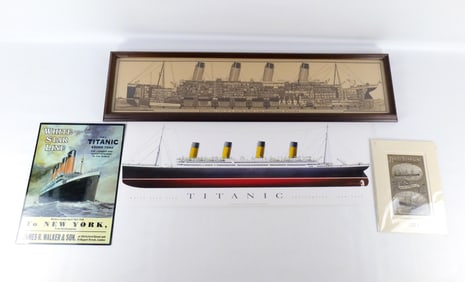 Lot of Ship Collectible Memorabilia.