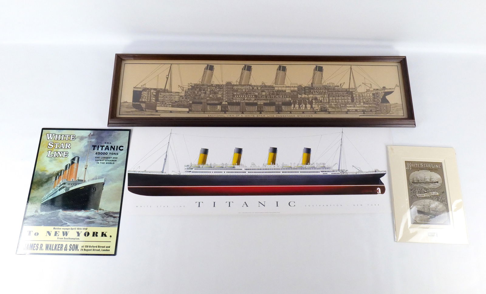 Lot of Ship Collectible Memorabilia.