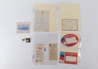 Group of Ship Ephemera