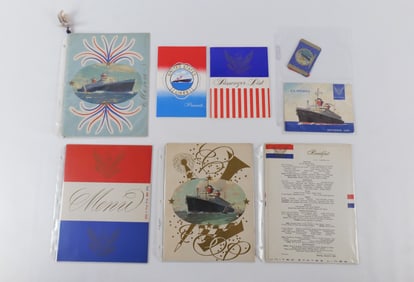 Group of S.S. United States Items