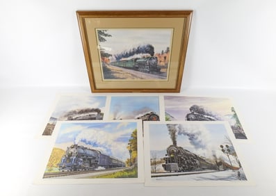 Lot of Railroad Lithographs by Howard Fogg