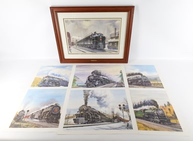Lot of Railroad Lithographs by Howard Fogg