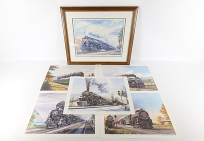Lot of Railroad Lithographs by Howard Fogg