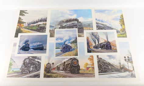 Lot of Railroad Prints and Lithographs by Howard Fogg