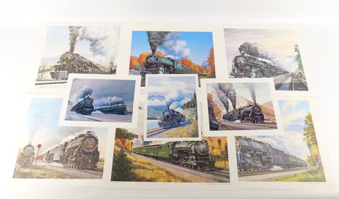 Lot of Railroad Prints and Lithographs by Howard Fogg