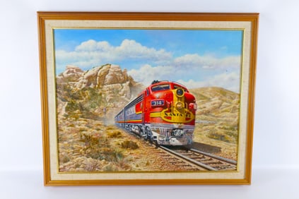 Framed Print on Canvas Entitled "The Chief" by Tony Fachet