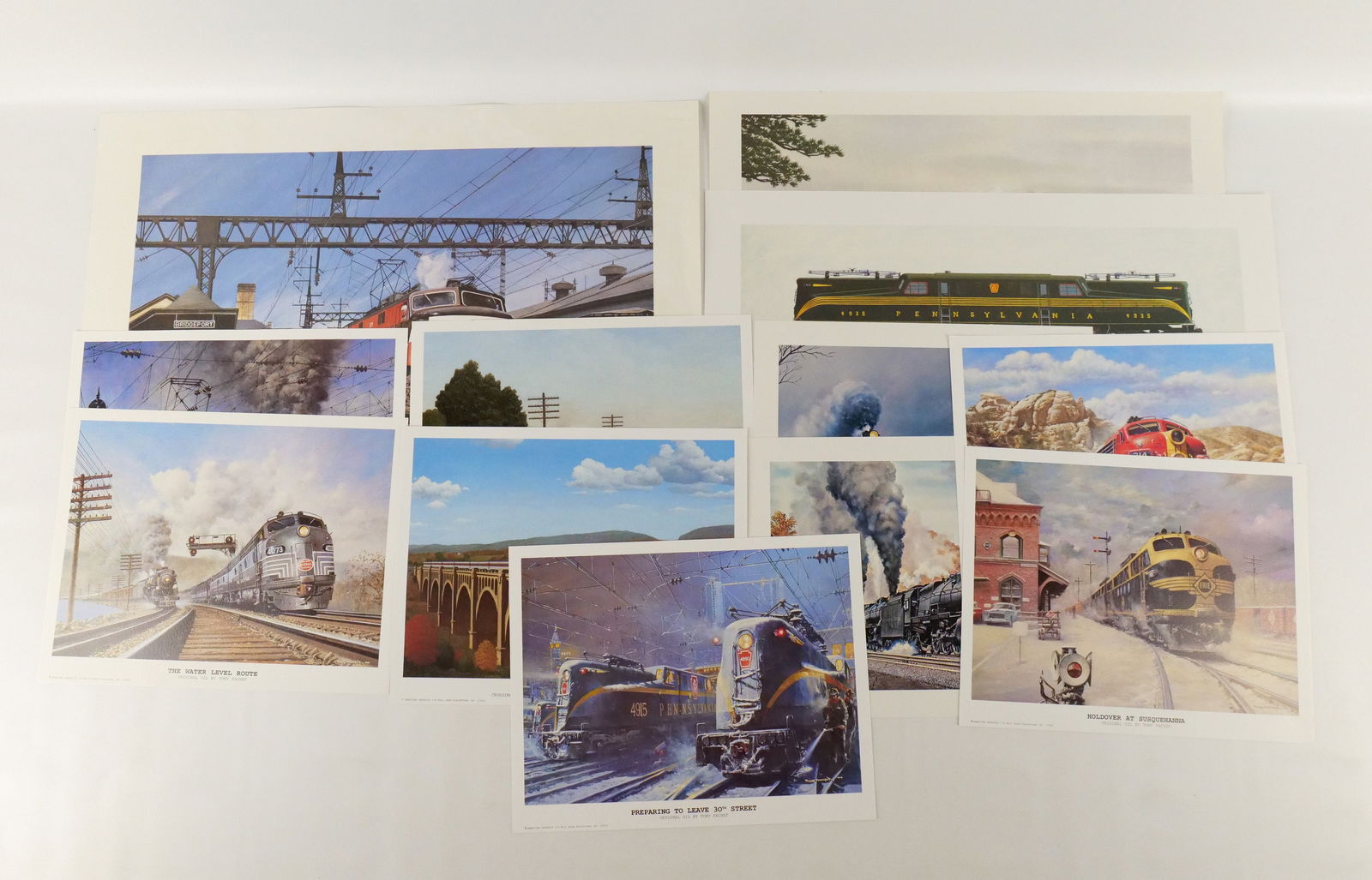Lot of Train Related Prints and Litho's (1 of 9)