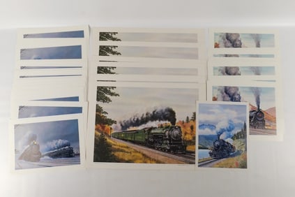 Large Lot of Railroad Prints and Lithographs by Howard Fogg