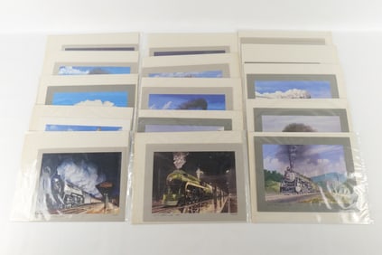 Lot of 15 Train Related Signature Series Color Prints