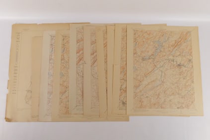 Group of US Geological Survey Topography Maps