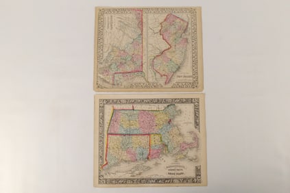 Lot of 2 19th Century Maps