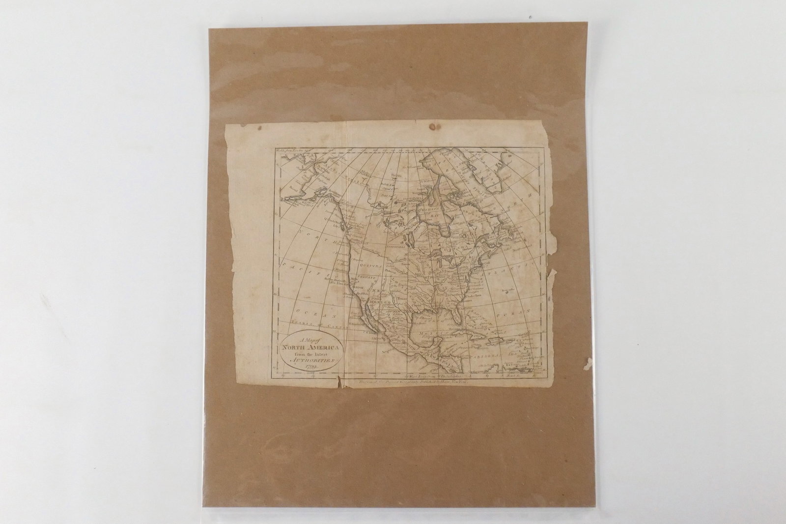 Map of North America from the Latest Authorities - 1799: Map of North America from the Latest Authorities - 1799 by John Payne. Foxing throughout and loss to the edges. Measures 8.5" tall x 10" wide. All invoices must be paid within 24 hours of the sale. We