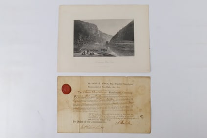 1781 British Commission of Thomas De St. Croix - Samuel Birch