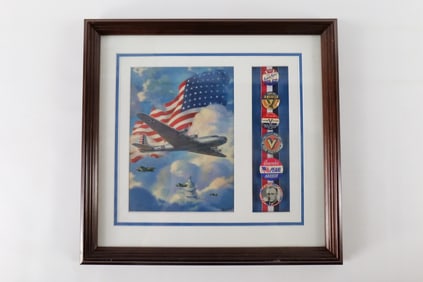 Framed World War II Collage