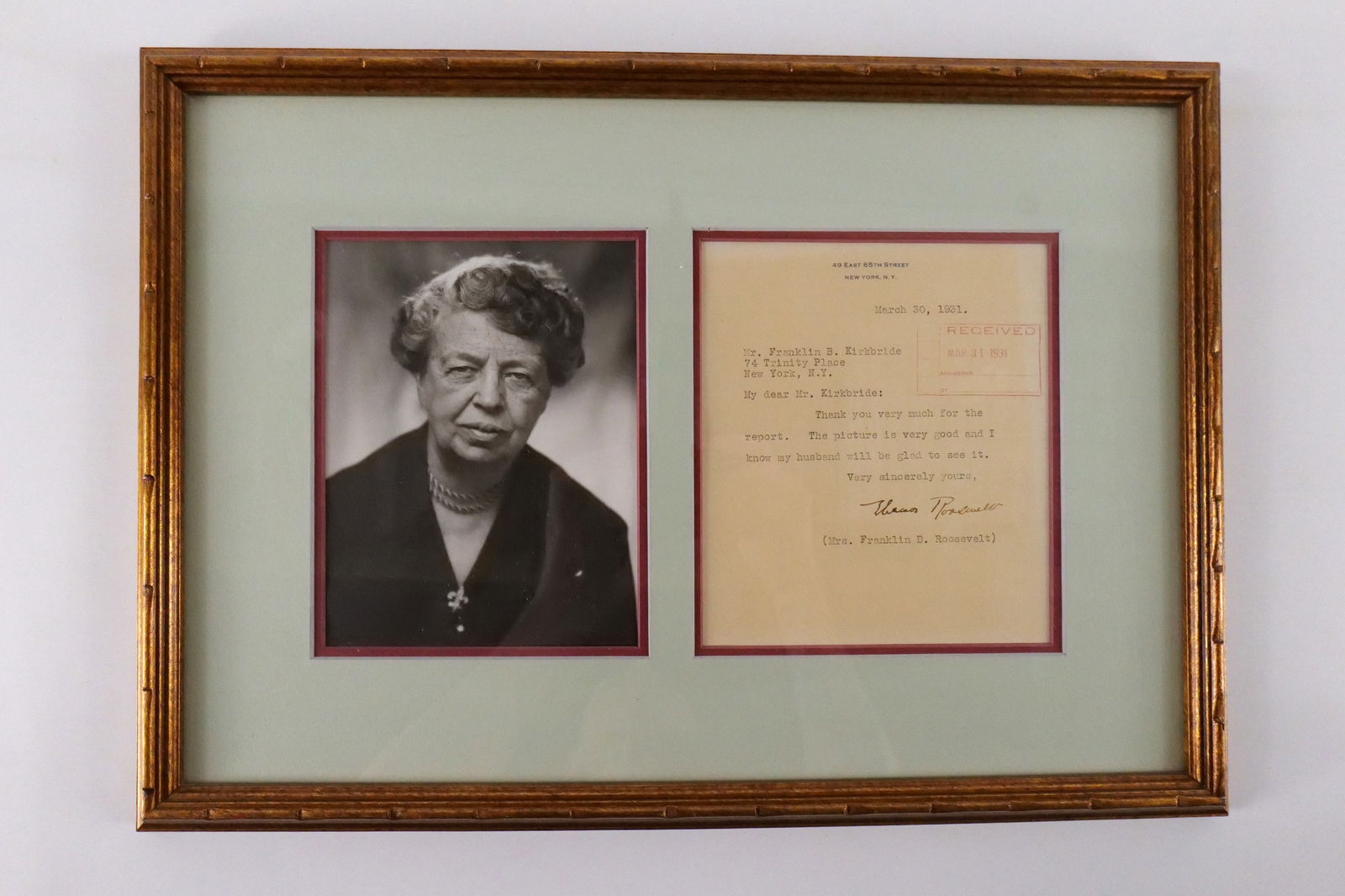 Framed Collage of Eleanor Roosevelt (1 of 4)