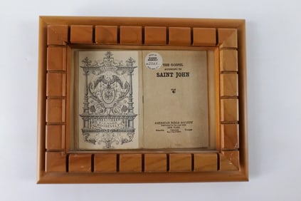 Framed "The Gospel According to Saint John" - Eleanor Roosevelt Estate