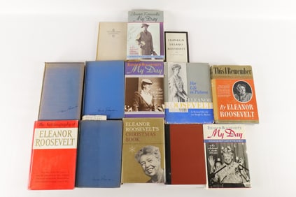Lot of Eleanor Roosevelt Hard and Soft Cover Books