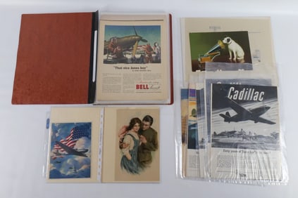 Lot of Mostly WWII Advertising from Magazines