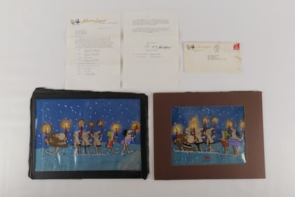 Grouping of 2 Original Production Cels - Marathon Oil TV Commercial