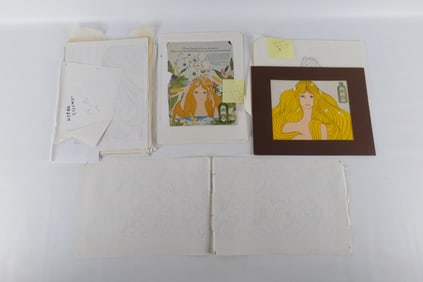 Grouping of Original Art for Herbal Essence TV Commercial by Jack Dazzo