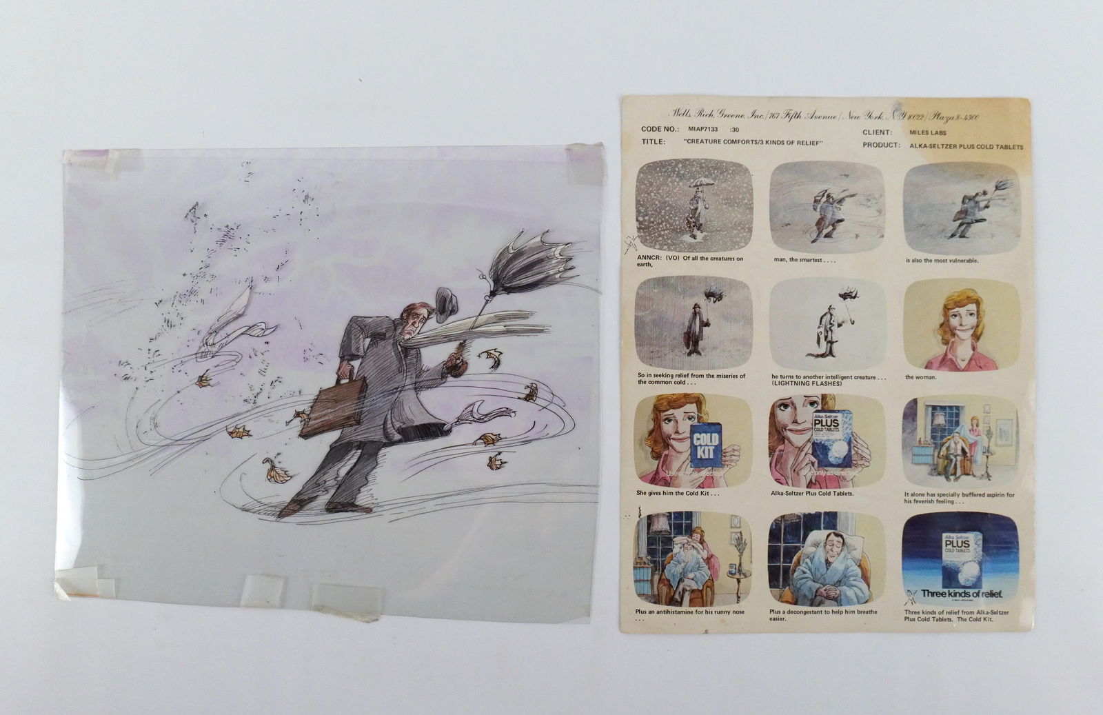 Grouping of Animation Artwork - Alka Seltzer TV Commercial (1 of 7)