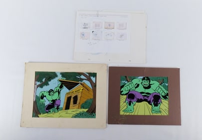 Grouping of Animation Artwork - Honeycomb Hulk TV Commercial