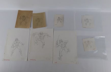 Grouping of Original Animation Art - He-Man and Thundercat's