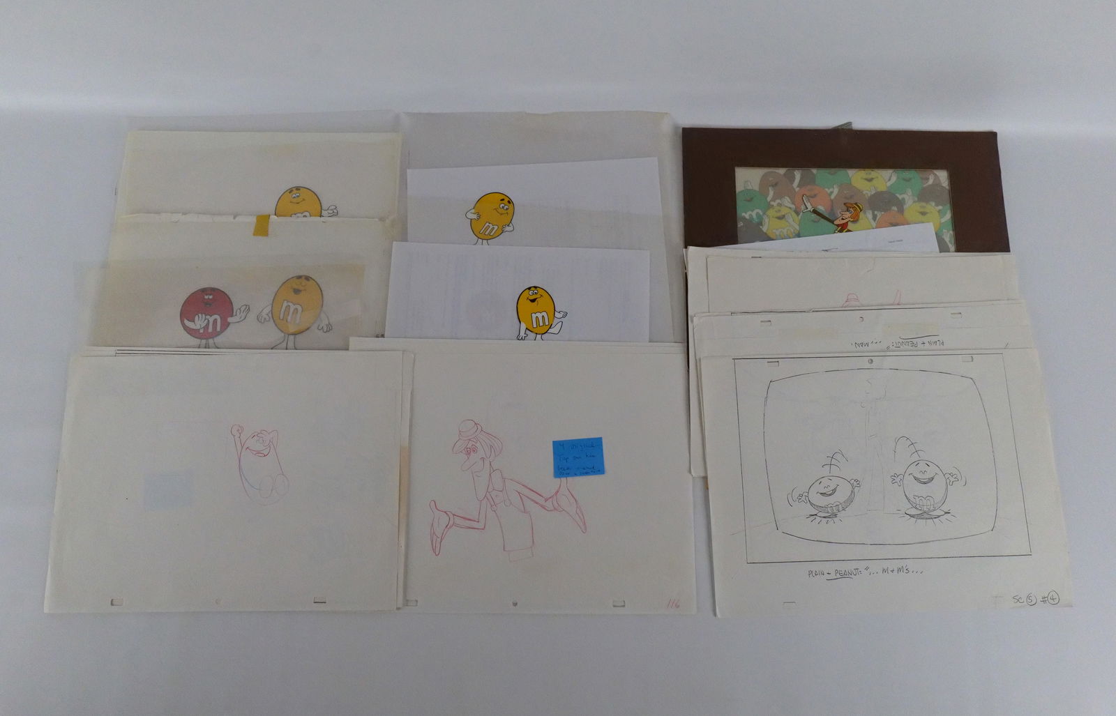 Grouping of Original Animation Art - M&M's Commercial (1 of 5)